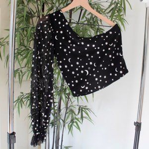 Blackmilk Twinkle in My Eye One Shoulder Top Sz L